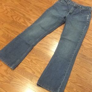 Silver Boot Cut Jeans